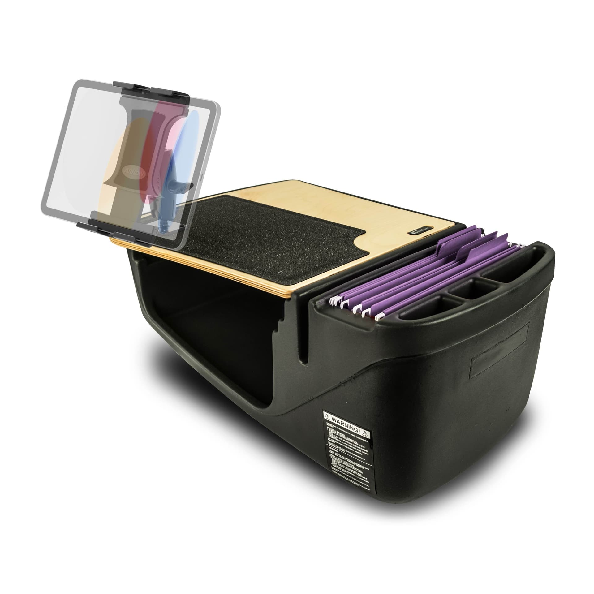 Arkon GripMaster Efficiency Car Desk with Slim-Grip® Ultra Pro Drill-Base Mount