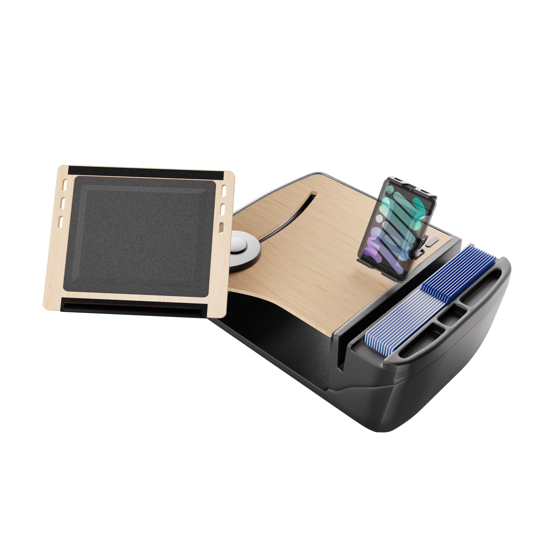 Arkon AutoExec Reach Front Seat Car Desk with Slim-Grip® Ultra Pro Drill-Base Mount