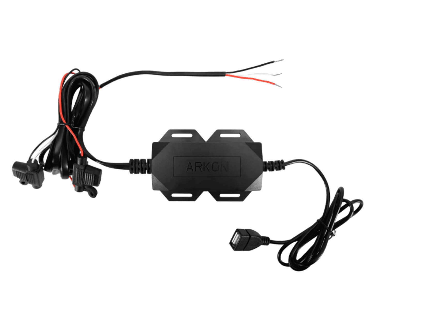 Arkon Quick Charge Hardwire Vehicle Power Adapter with In-Line Fuse