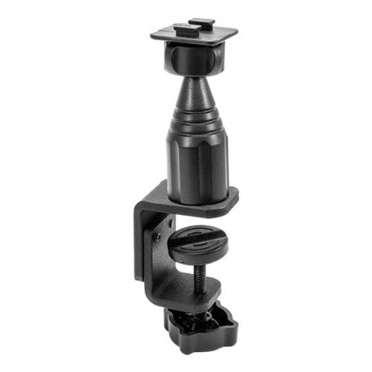 Arkon Pedestal 4in Adjustable C-Clamp Style Steel Mount Pedestal with Dual T SBH Head on 22mm Ball Head