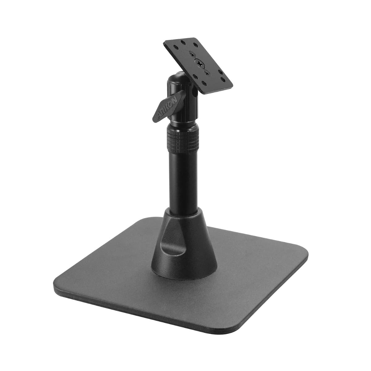 Arkon Heavy Duty Pedestal Weighted Base w/ Telescoping 7.5in to 9.75in Height Adjustable Shaft & AMPS Head