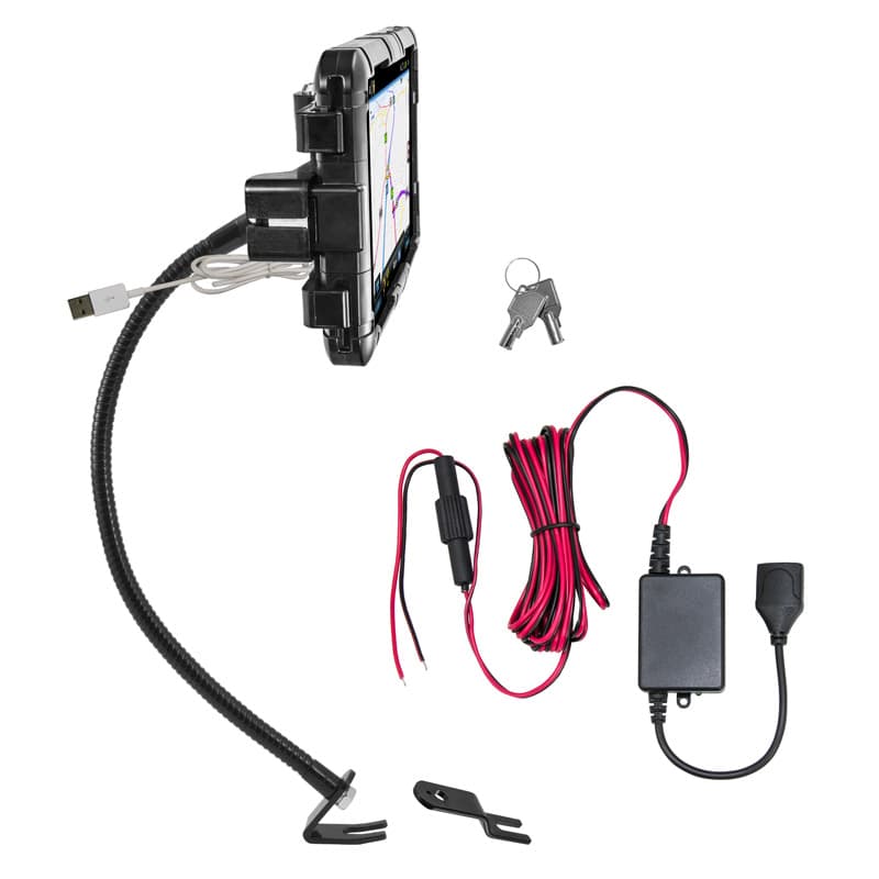 Arkon TAB E 8in Bundle with Cradle, Case, Magnetic Inserts, HW Kit, and 23in Seat Rail Mount