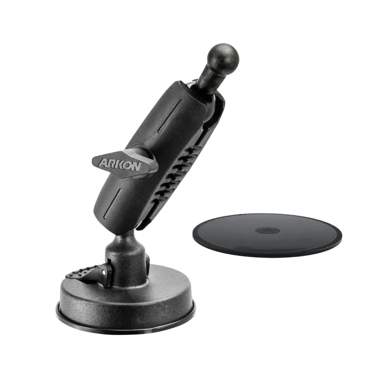 Arkon Robust Mount Series - Heavy-Duty Windshield Sticky Suction Mounting Pedestal with 17mm Head (uses SP25MM17)