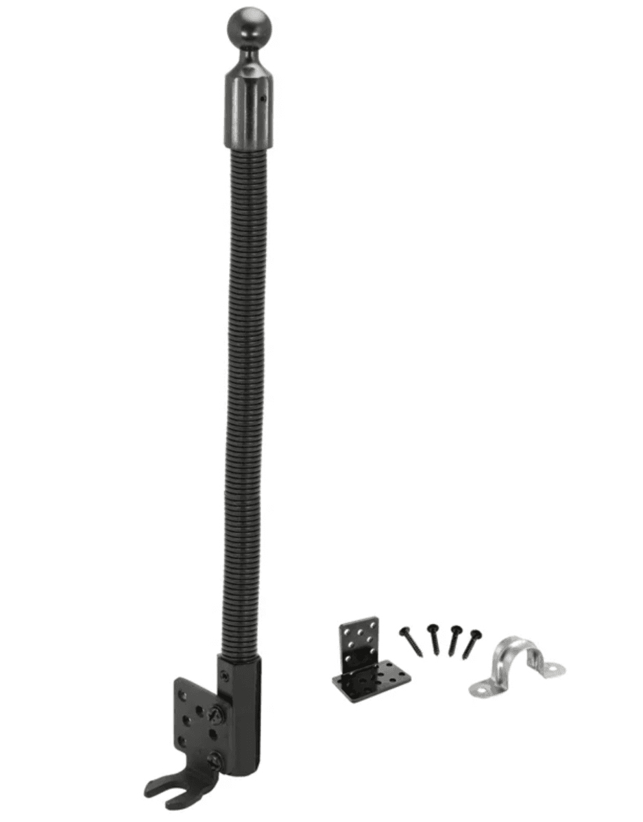 Arkon Heavy-Duty Seat Rail Floor Mount Pedestal - 25mm (1 inch) Ball Compatible