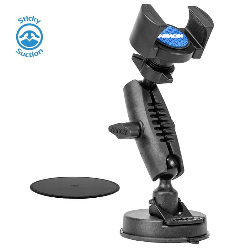 Arkon TW Broadcaster Single-Phone Desk or Table Sticky Suction Mount
