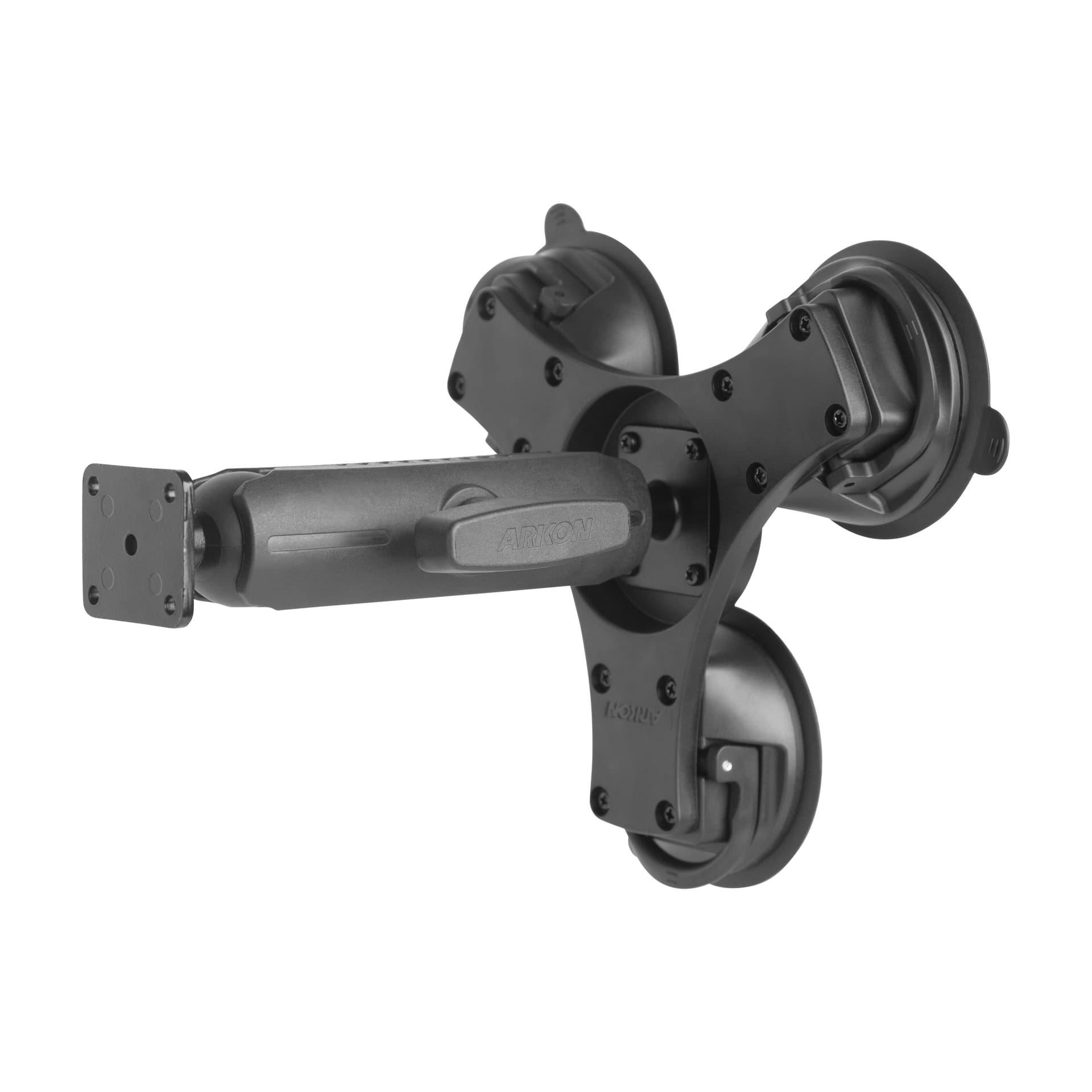 Arkon Triple Suction Mount with AMPS Mounting Pattern and 5.75” Shaft Arm