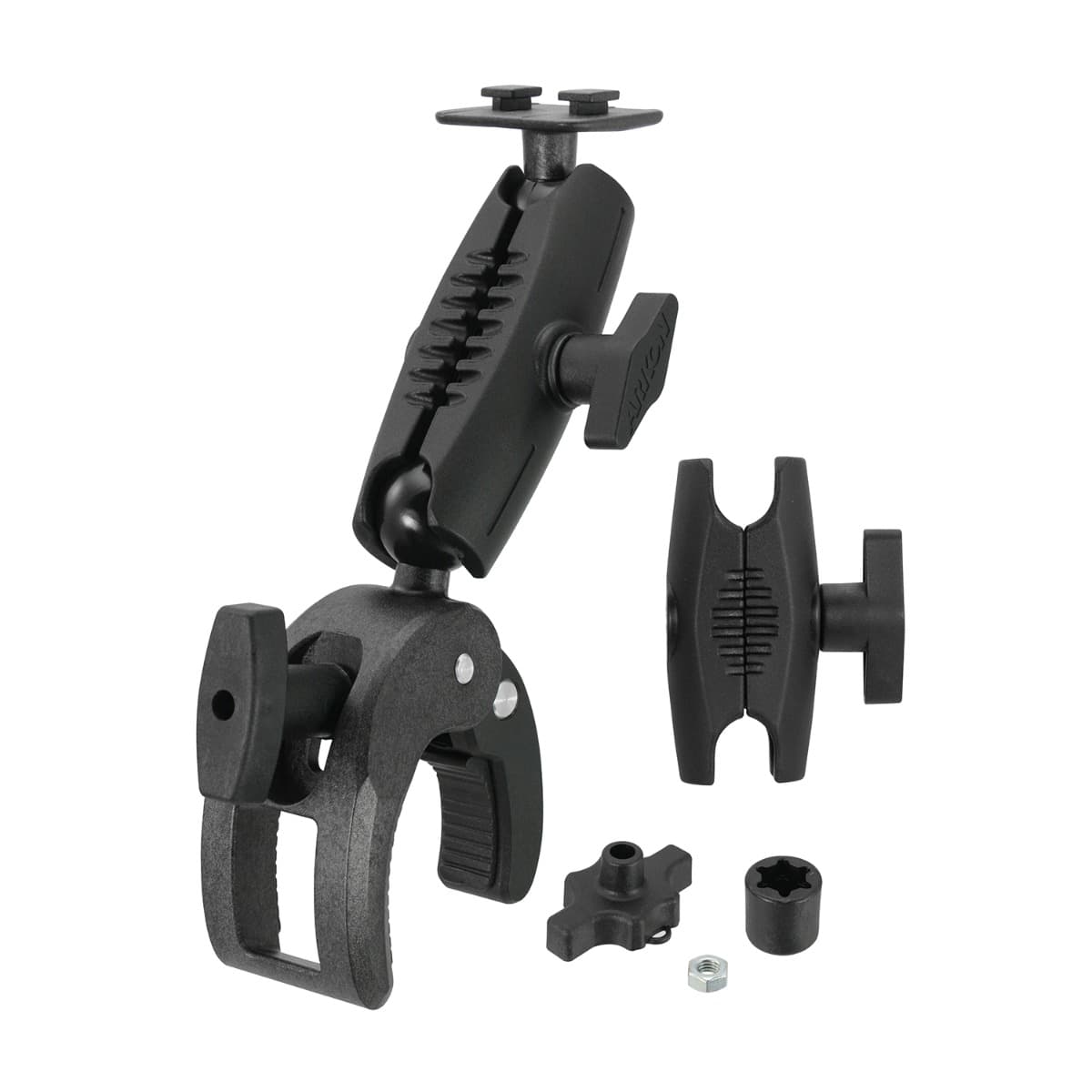 Arkon Robust Clamp Mount with Security Knob - Dual T-Tab Compatible