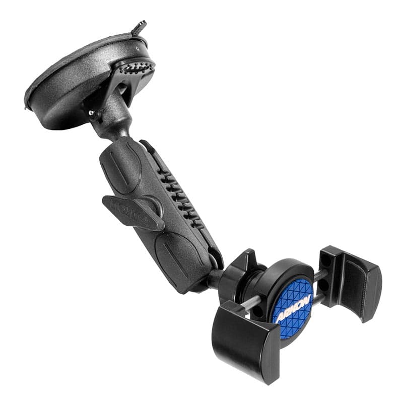 Arkon RoadVise Series - Windshield Suction Universal Smartphone Mount (RV001WR + RM0802T + SP25MM17)