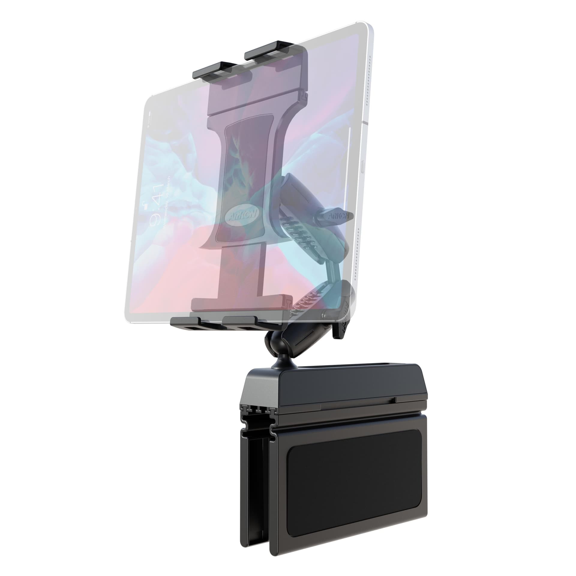 Arkon Heavy-Duty Truck Console Wedge Slim-Grip® Ultra Pro Tablet Holder