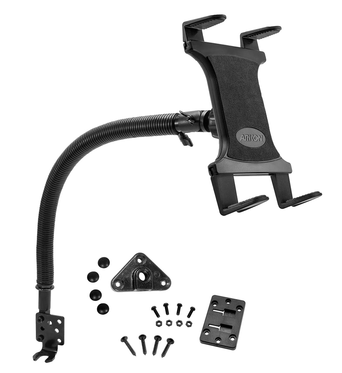 Arkon 15in Flexible Gooseneck Seat Rail or Floor Mount with Dual-T SBH Head