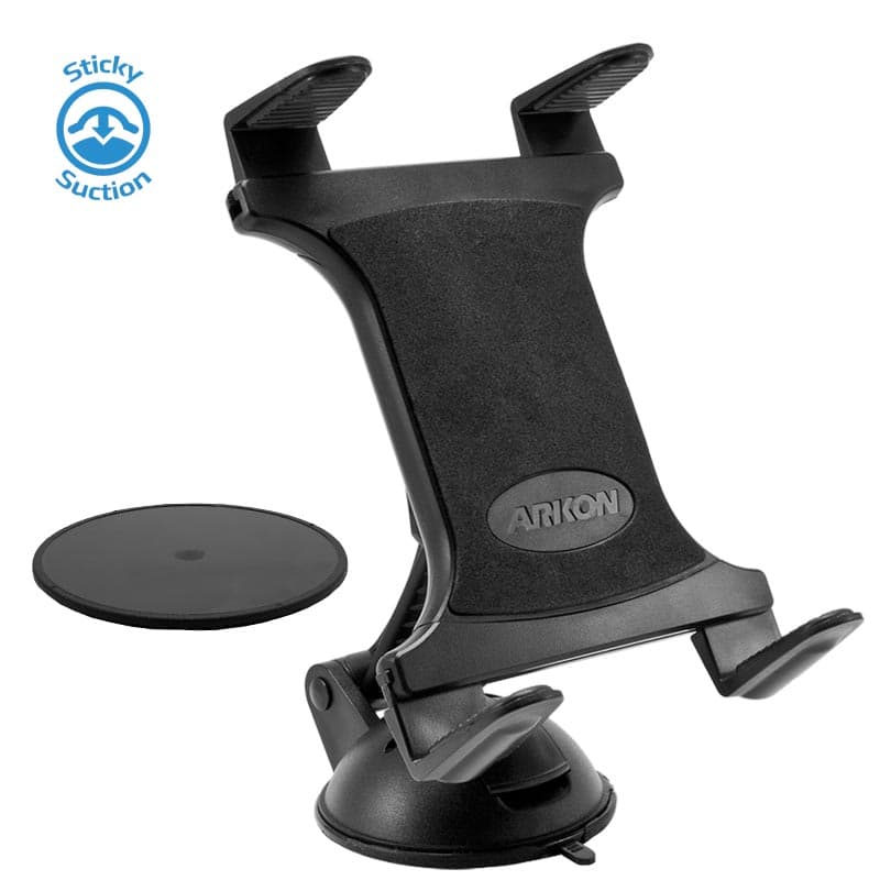 Arkon Tablet Mount Bundle Universal Tablet Desktop | Flat Surface Mount