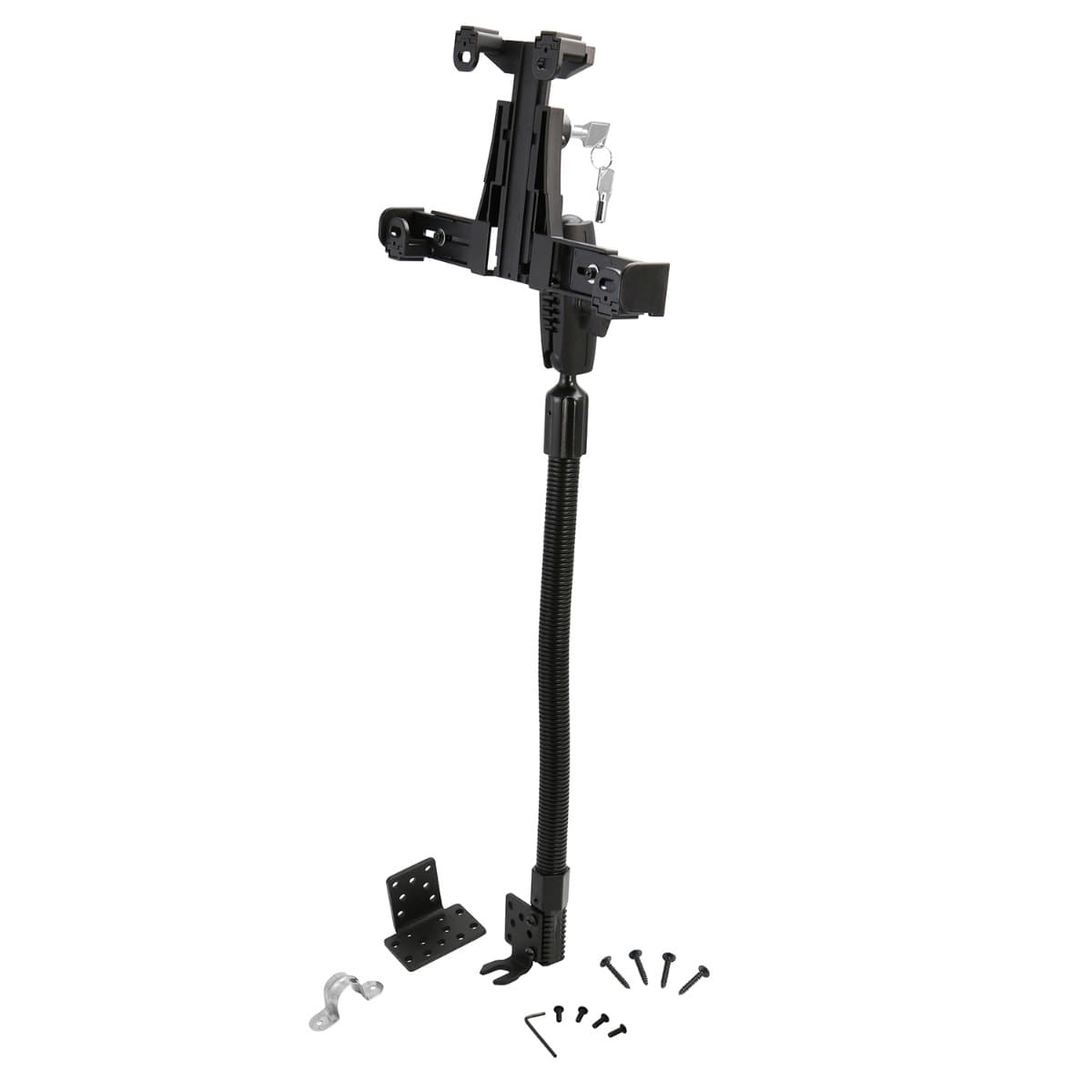 Arkon Robust Locking Tablet Seat Rail or Floor Mount for iPad, Note, and more
