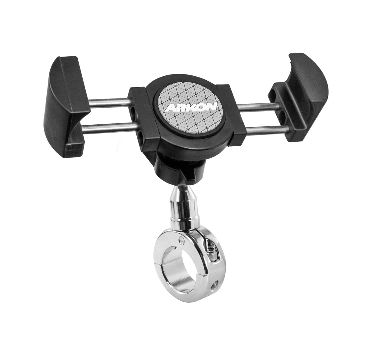 Arkon RoadVise® XL Motorcycle Midsize Tablet and Phone Mount - Chrome Aluminum